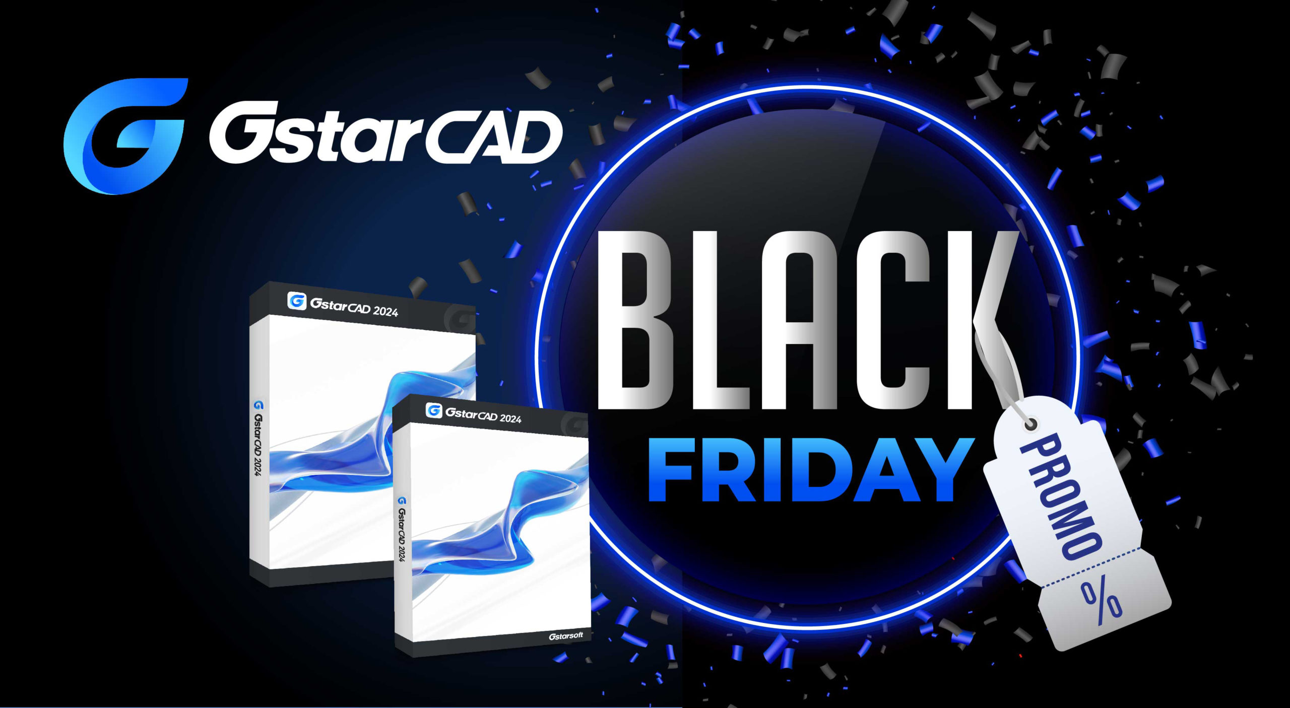 Black Friday a început! Reduceri legendare la licențele permanente și la actualizările GstarCAD!