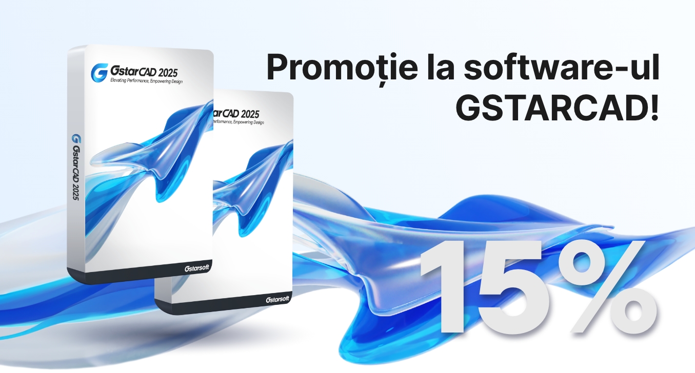 Promoție la software-ul GSTARCAD! Licență GstarCAD de 3 ani disponibilă cu o reducere de 15%!